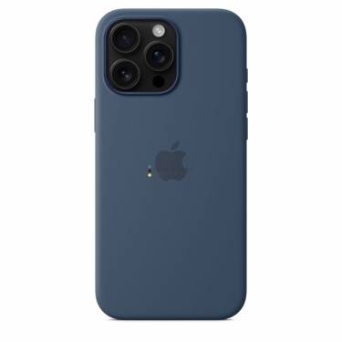 Apple iPhone 16 Pro Max Silicone Case with MagSafe Denim